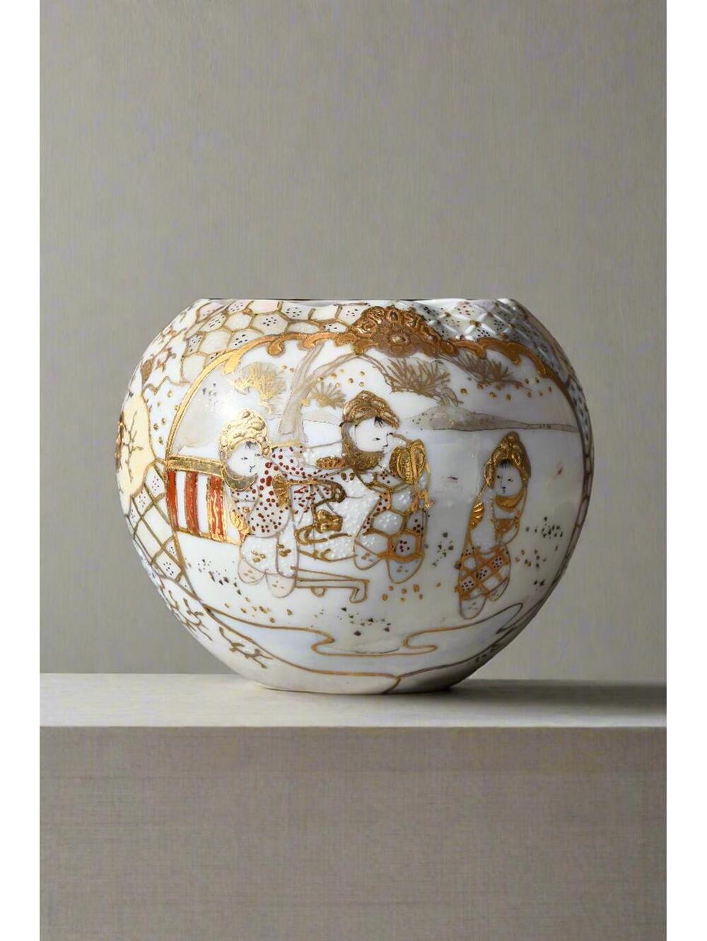Japanese Satsuma-Style Porcelain Vase